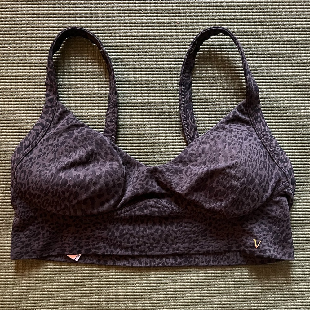 Victoria's Secret leopard sports bra. Size L